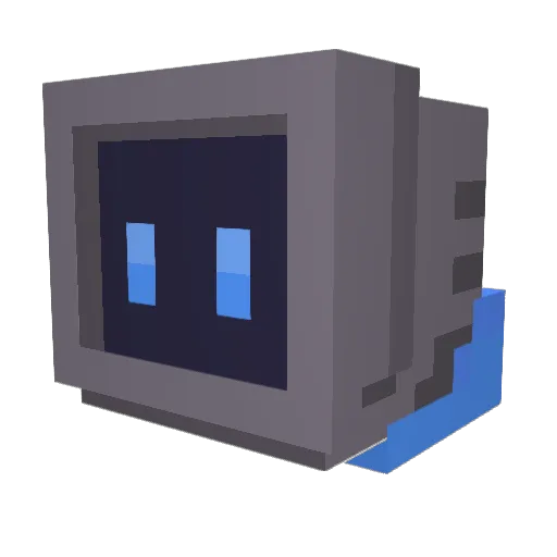 DerDenley Minecraft avatar head, 3D render