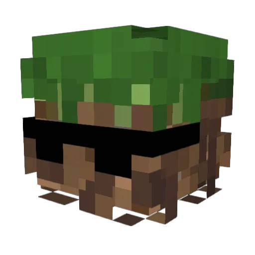 DerDreck Minecraft avatar head, 3D render