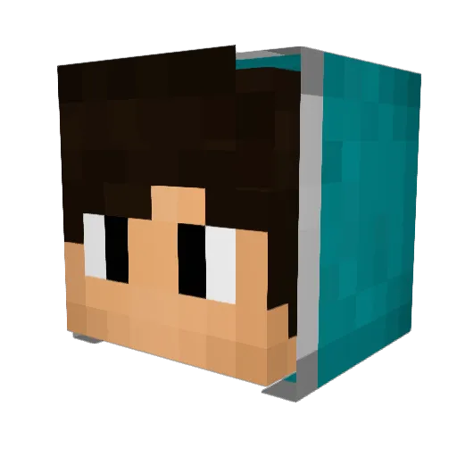 DerDreschiYT Minecraft avatar head, 3D render