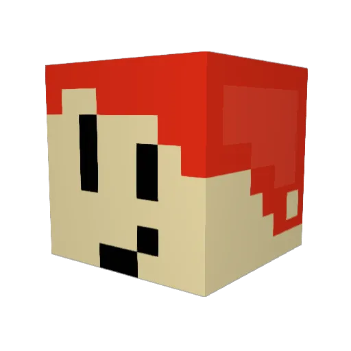 DerDylan80 Minecraft avatar head, 3D render
