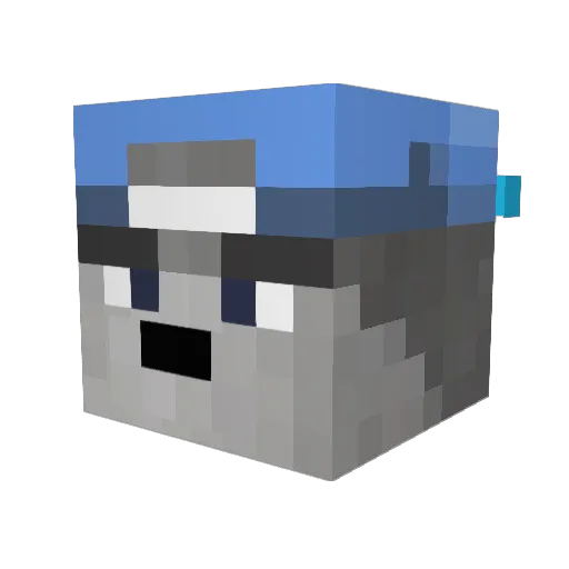 DerEchteDamian Minecraft avatar head, 3D render