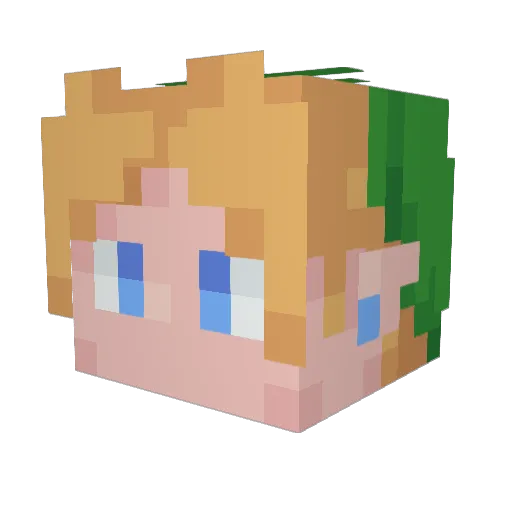 DerEchteErich Minecraft avatar head, 3D render