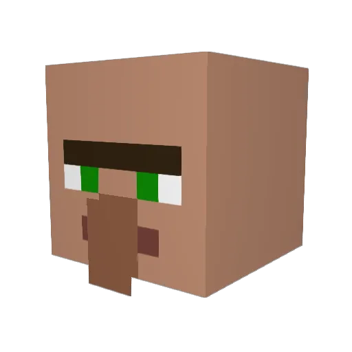 DerEchteGeorg Minecraft avatar head, 3D render