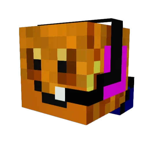 DerEgozentriker Minecraft avatar head, 3D render