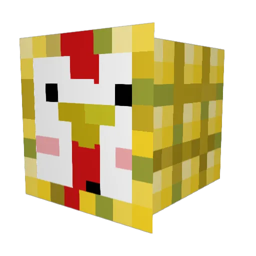 DerEntenKing06 Minecraft avatar head, 3D render