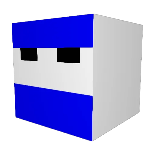 DerEpicFailerMc Minecraft avatar head, 3D render