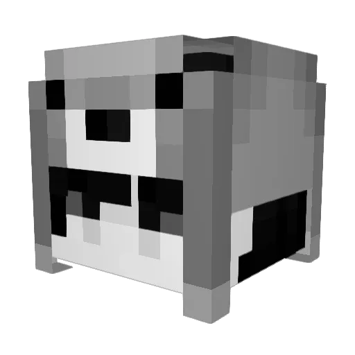 DerEthiker Minecraft avatar head, 3D render