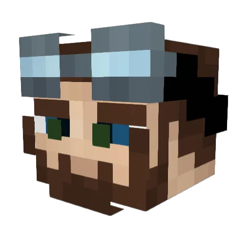 DerEumel Minecraft avatar head, 3D render