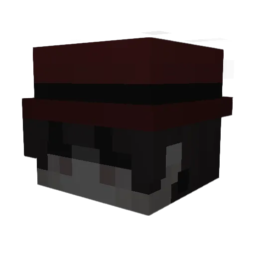 DerFeesh Minecraft avatar head, 3D render