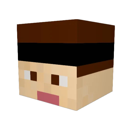 DerFreekill Minecraft avatar head, 3D render