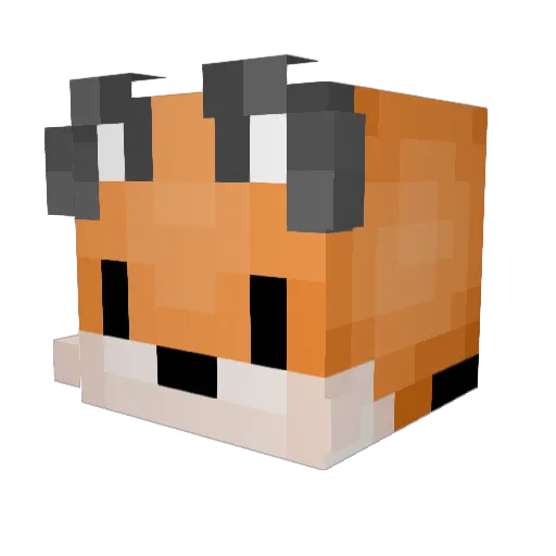DerFuchs0 Minecraft avatar head, 3D render