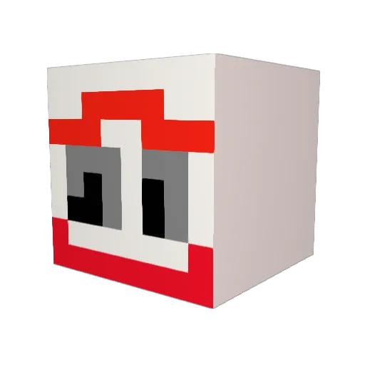 DerFuchs2008 Minecraft avatar head, 3D render