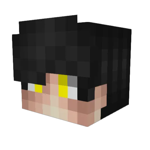 DerFuehrarHD Minecraft avatar head, 3D render