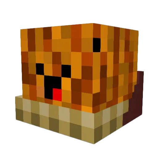 DerGaier Minecraft avatar head, 3D render