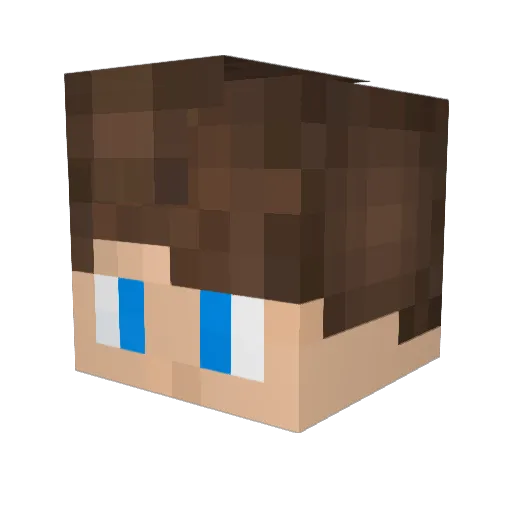 DerGamer_HD13 Minecraft avatar head, 3D render