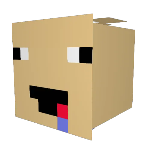 DerGeileHorst Minecraft avatar head, 3D render