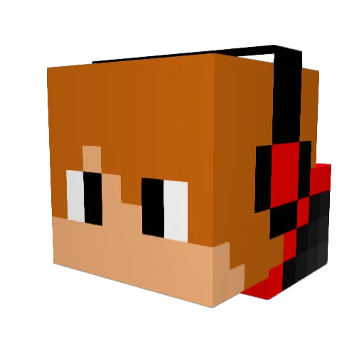 DerGockel_LP Minecraft avatar head, 3D render