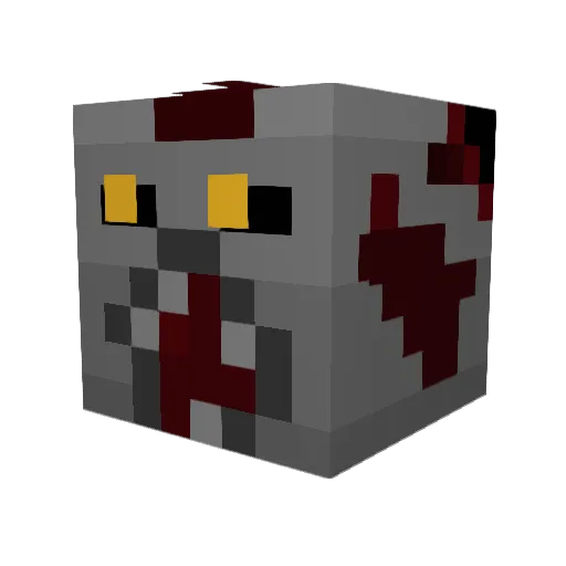 DerHackmeister Minecraft avatar head, 3D render