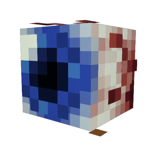 DerHamer11 Minecraft avatar head, 3D render
