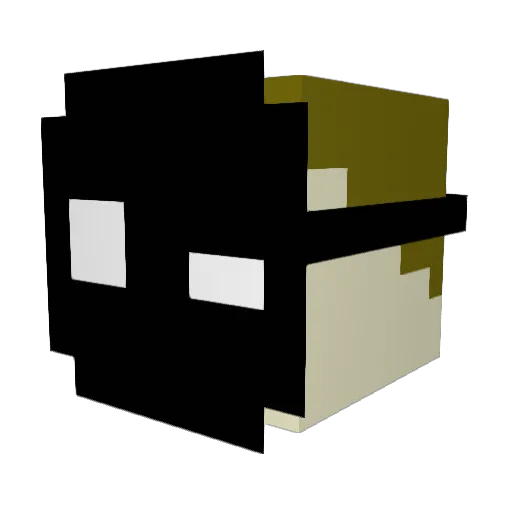 DerHandwercker Minecraft avatar head, 3D render