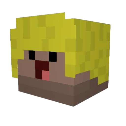 DerHausherr Minecraft avatar head, 3D render