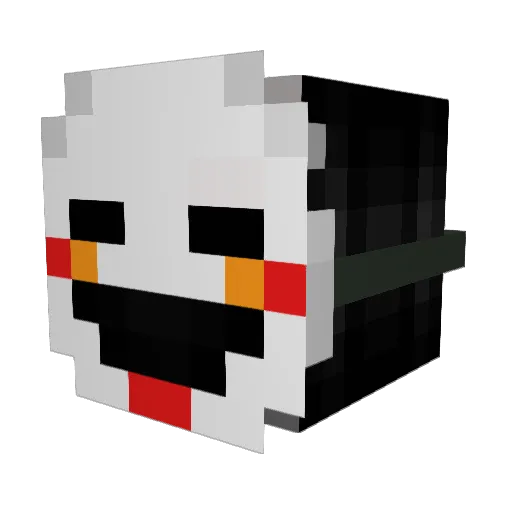 DerHeftige Minecraft avatar head, 3D render