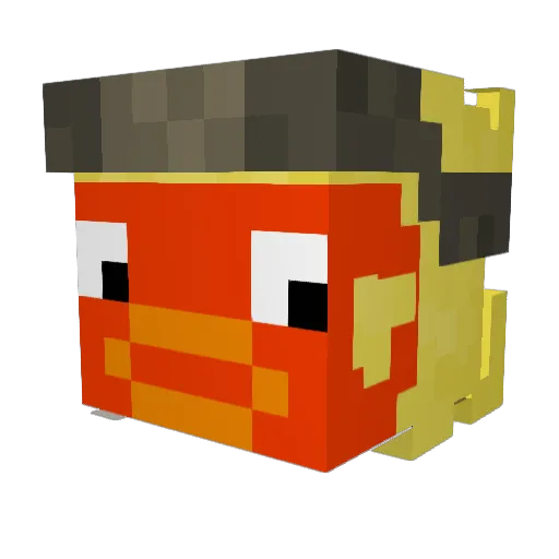 DerHeiligeMoob Minecraft avatar head, 3D render