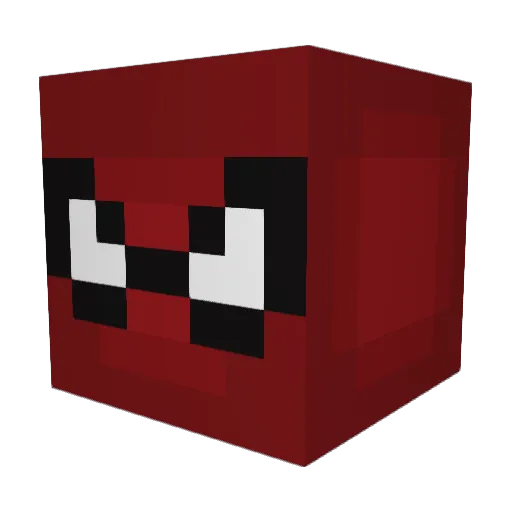 DerHoMann Minecraft avatar head, 3D render