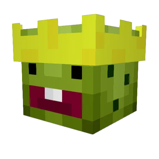 DerHobbyTroller Minecraft avatar head, 3D render