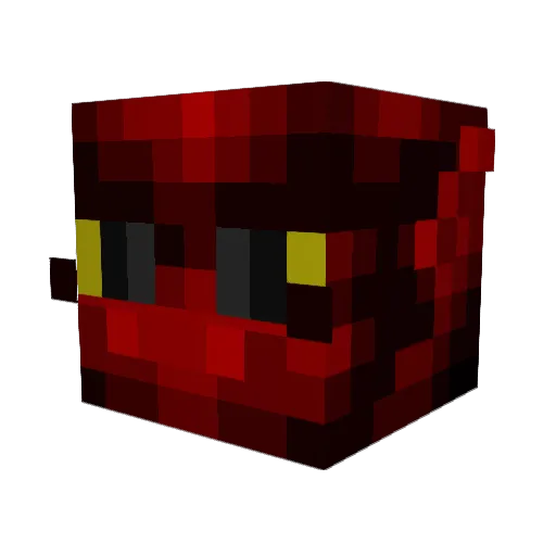 DerK3kser Minecraft avatar head, 3D render