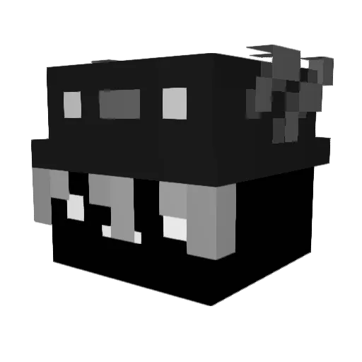 DerKUCHEN09 Minecraft avatar head, 3D render