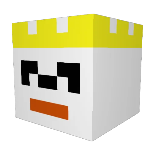 DerKastor Minecraft avatar head, 3D render