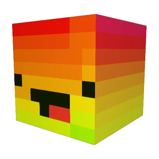 DerKeksDasSOOS Minecraft avatar head, 3D render