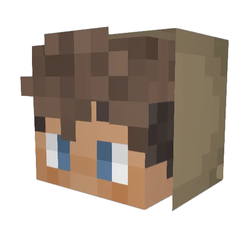 DerKeksOhneSkill Minecraft avatar head, 3D render