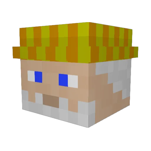 DerKerX Minecraft avatar head, 3D render