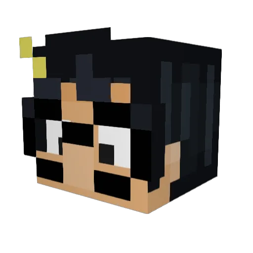 DerKindest0d Minecraft avatar head, 3D render