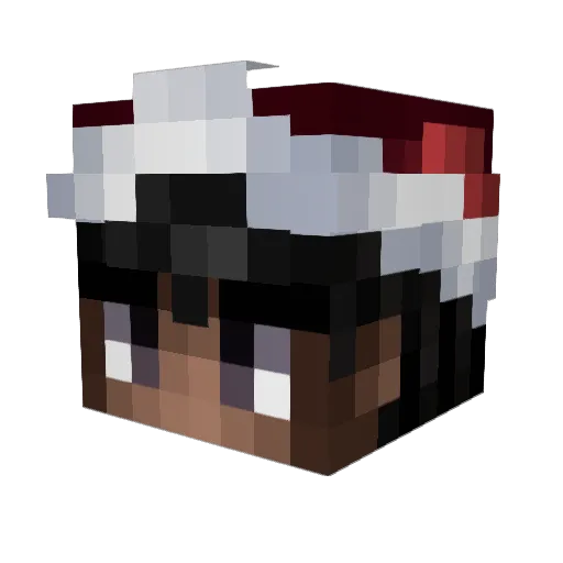 DerKritiker69 Minecraft avatar head, 3D render