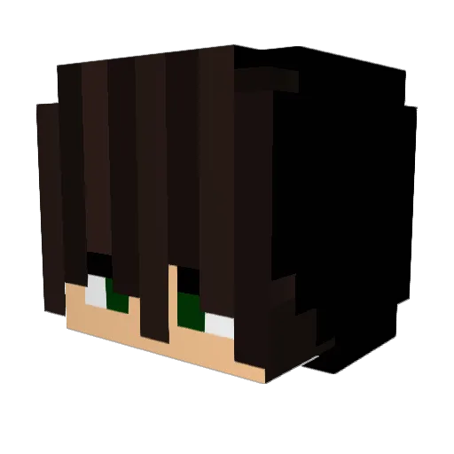 DerKuschelige Minecraft avatar head, 3D render