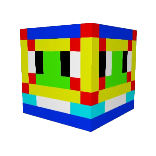 DerLe0n Minecraft avatar head, 3D render