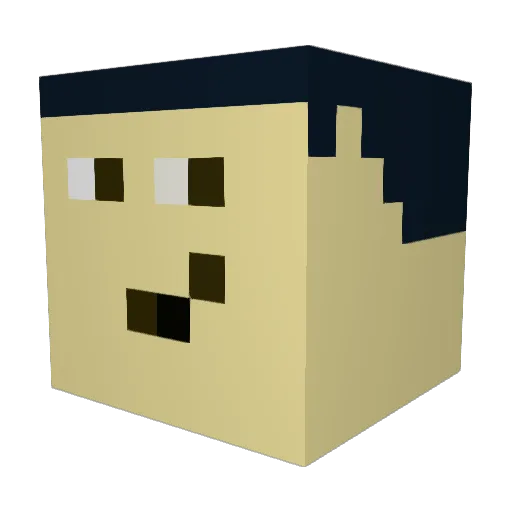 DerMaggus69 Minecraft avatar head, 3D render