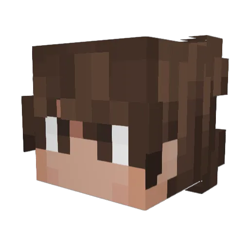 DerMalte Minecraft avatar head, 3D render