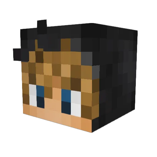 DerMarvyn Minecraft avatar head, 3D render