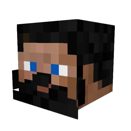 DerMikeee Minecraft avatar head, 3D render