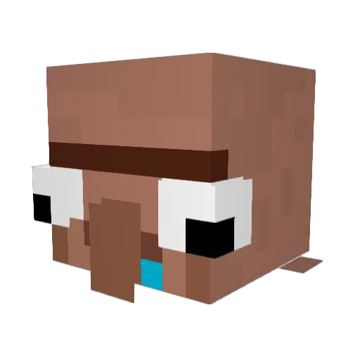 DerMulucke Minecraft avatar head, 3D render