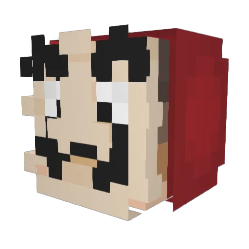 DerNils2101 Minecraft avatar head, 3D render