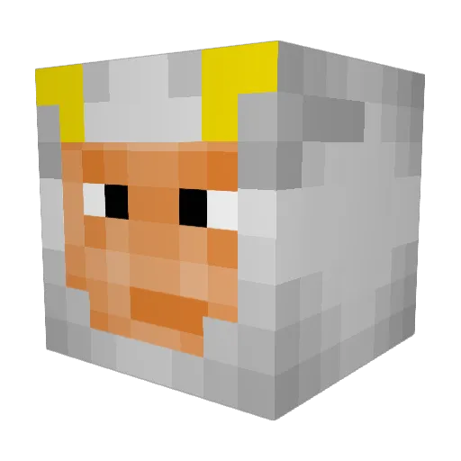 DerPHPeter Minecraft avatar head, 3D render