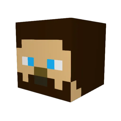 DerPaddy_29 Minecraft avatar head, 3D render