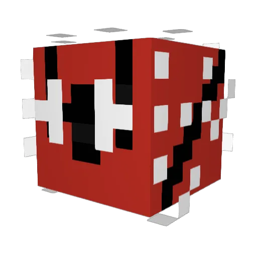DerPanda101 Minecraft avatar head, 3D render