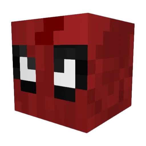 DerPartyManager Minecraft avatar head, 3D render