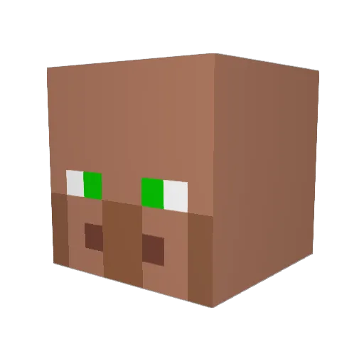 DerRegen Minecraft avatar head, 3D render